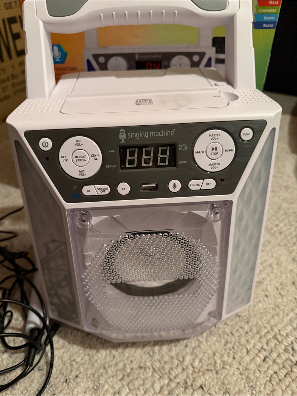 Portable Karaoke Speaker - White